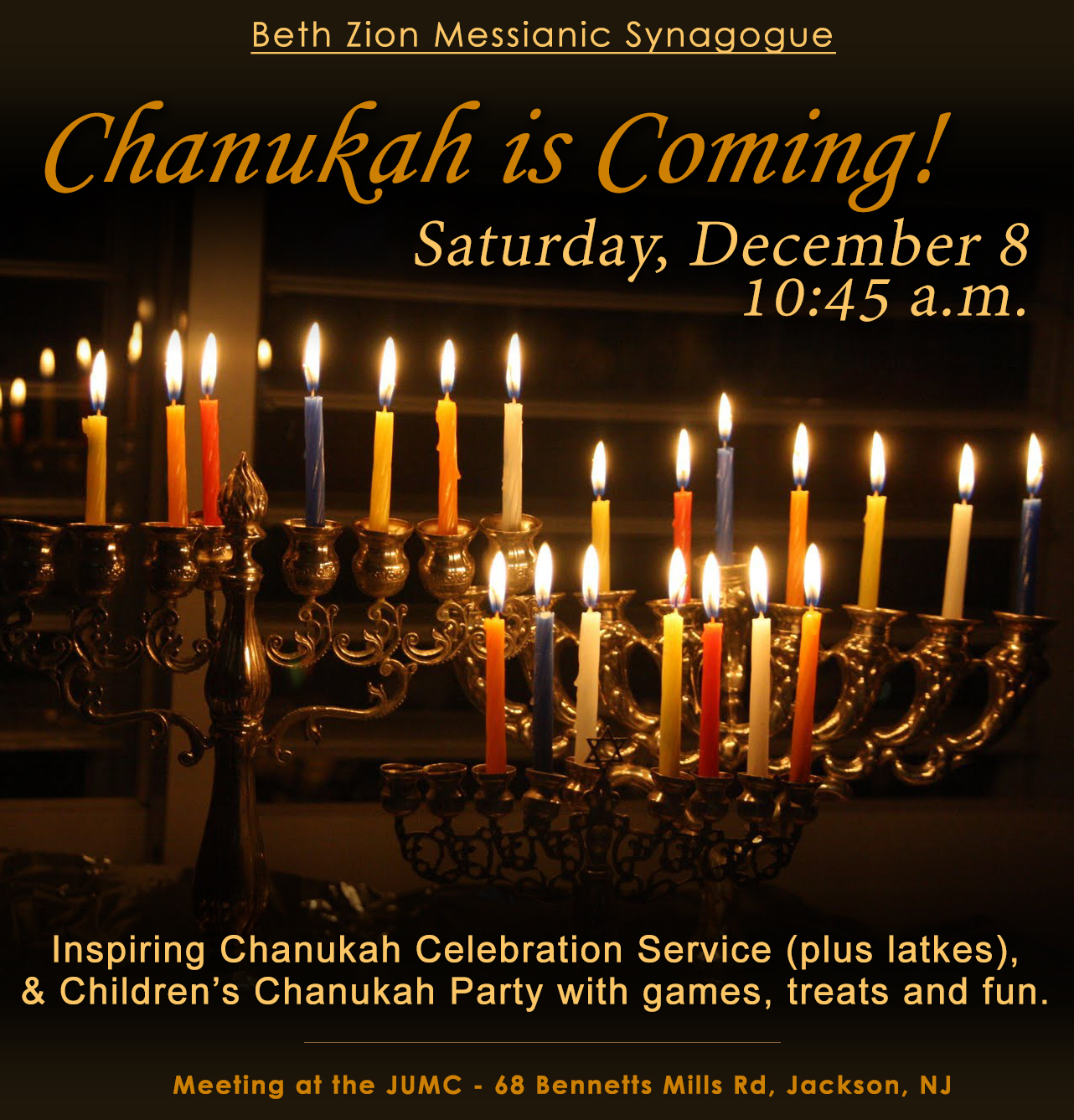 Chanukah is Coming! Beth Zion